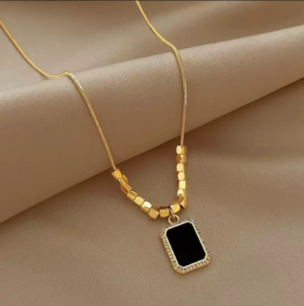 The Square Stone Necklace